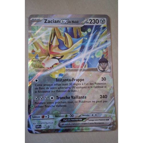 Carte Pokemon Zacian Ex De Nabli