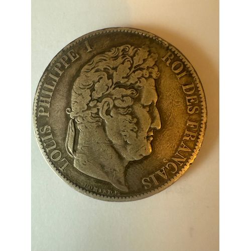 Pièce De Monnaie 5 Francs Louis Philippe 1, Frappée Domard Année 1845