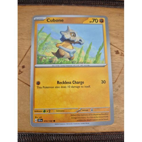 Carte Pokémon Cubone 072/142 (Osselait)