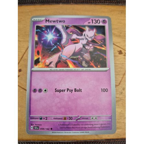 Carte Pokémon Mewtwo 059/142