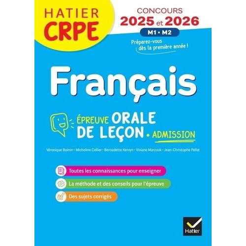 Français Crpe - Epreuve De Leçon, Épreuve Orale D'admission