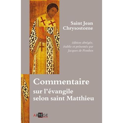 Commentaire Sur L'évangile Selon Saint Matthieu