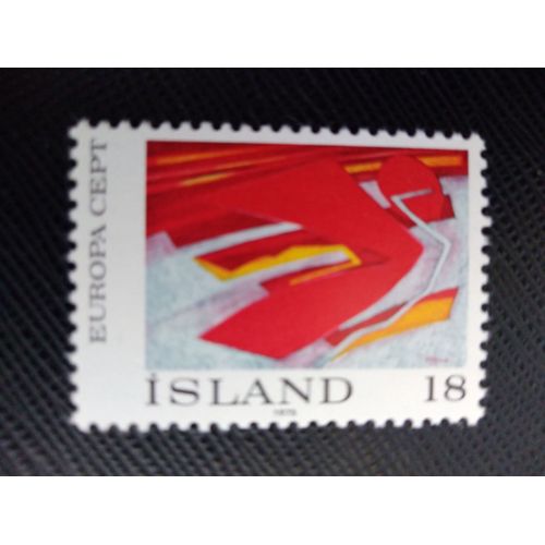 Timbre Islande Y T 455 Europe / C.E.P.T. : « Autumn Bird » De Thorvaldur Skullason 1975 (010509 )