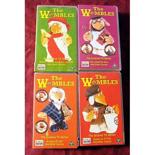 The Wombles. The Original Tv Series. 4 Vhs Sold-Out Lot. 2002/2003.