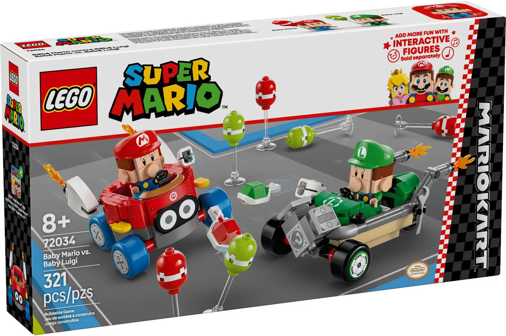 LEGO Super Mario - Mario Kart - Bébé Mario contre Bébé Luigi - 72034