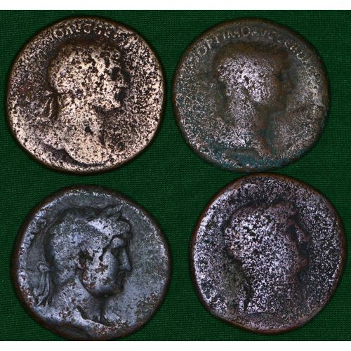 Rome - Lot De 4 Sesterces - 25-1837