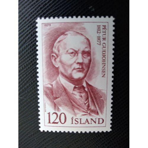 Timbre Islande Y T 501 Pétur Gudjohnsen 1979 (010509 )