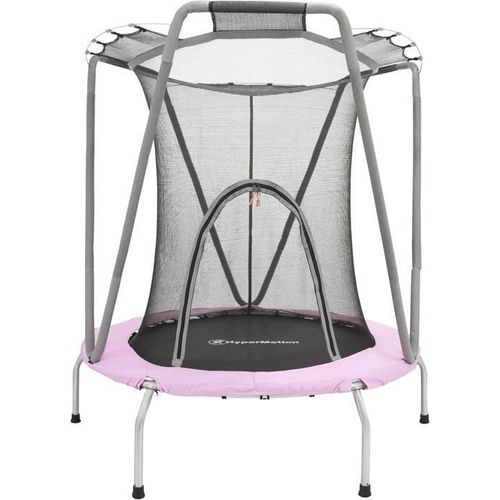 Trampoline Enfant Avec Filet De Sécurité Diamètre 137cm Hypermotion - Trampoline Extérieur Ou Intérieur - Trampoline Enfant 3-8 Ans Jusqu'à 25 Kg