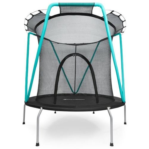 Trampoline Enfant Avec Filet De Sécurité- Ø 167cm Zippée-Trampoline Enfant 3-8 Ans Acier Galvanisé- Intérieur- Extérieur, Max 25 Kg