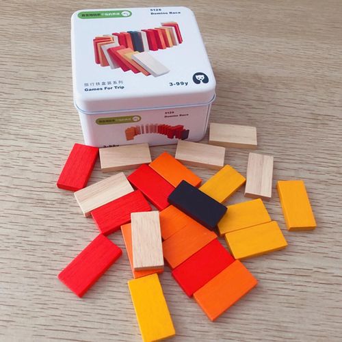 Boîte De Fer De Voyage Portable Puzzle Bloc De Construction Enfants Jouets Éducatifs Gift_F