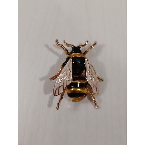 Broche Abeille, Métal Dore