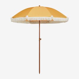 Parasol Miska Ø175 Cm En Tissu Et Acier Jaune Curry
