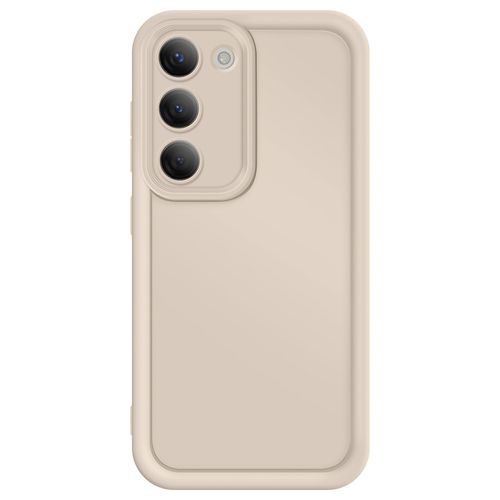 Coque Pour Samsung Galaxy S23 Silicone Soft Touch Bordures Surélevées Beige