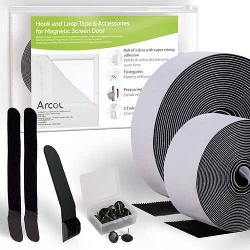 SHIBA-Scratch Autocollant Double Face pour Moustiquaires le Plus Fort \u2013 Kit Complet Pour Moustiquaires Magnétiques \u2013 Vel[2