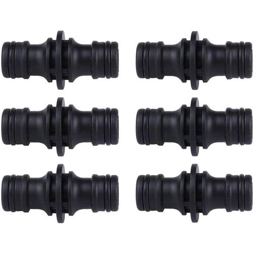 SHIBA-Gardena Lot de 6 raccords pour tuyau d'arrosage 1/2" pour raccord de tuyau d'arrosage Gardena (noir)[285]