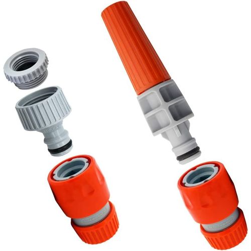 SHIBA-4550/AS Set lance d'irrigation Made in Italy | Raccords pour tuyaux d¿arrosage jardin | Lance pour tuyau d'eau compatible av[1