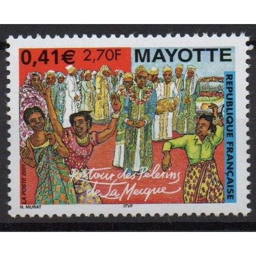 Mayotte Timbre Le Retour De La Mecque 2001