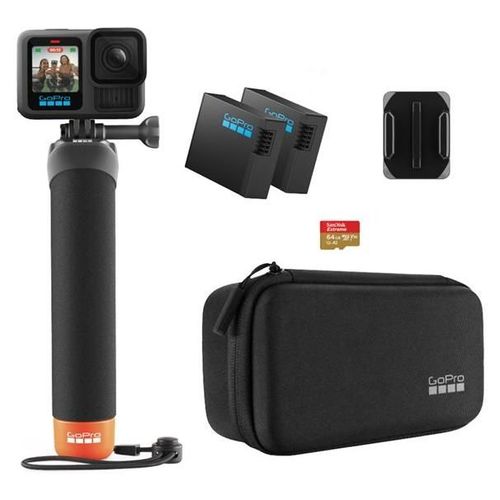 GoPro HERO13 Black - + Accessories Bundle - caméra de poche - 5.3K / 60 pi/s - 27.6 MP - Wi-Fi, Bluetooth 5.3 LE jusqu'à 10 m