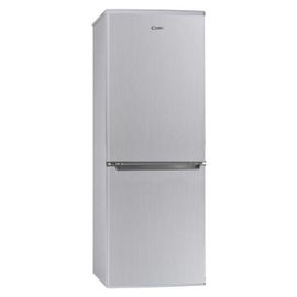 Réfrigérateur-congélateur Candy CHCS 514EX - congélateur bas - largeur : 55 cm - profondeur : 58 cm - hauteur : 151 cm - 207 litres - classe E - finition inox