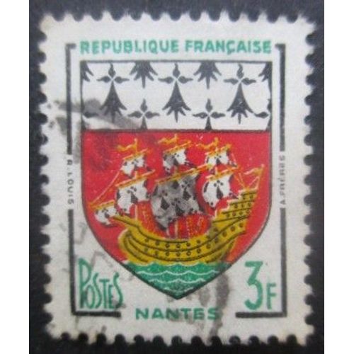 France N°1185 Armoirie De Nantes Oblitéré