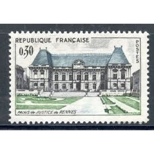 Palais De Justice De Rennes Année 1962 N° 1351 Yvert Et Tellier Luxe