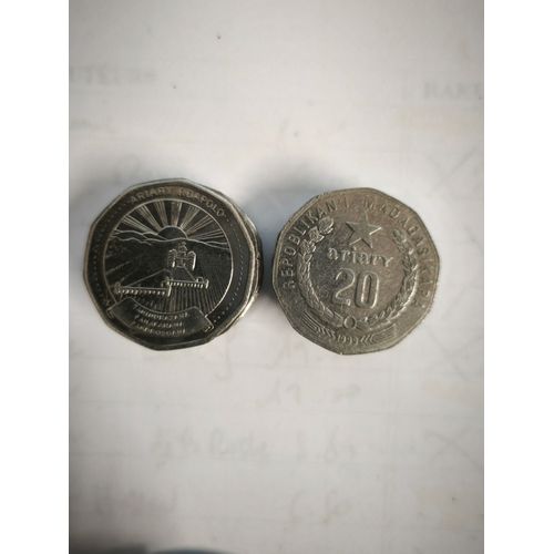 Monnaie Madagascar 20 Ariary 1999