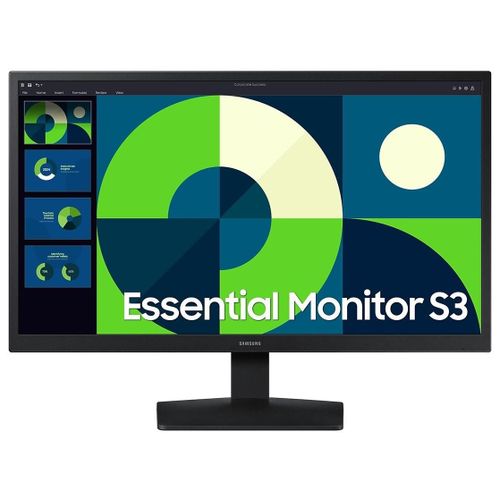 Samsung Essential S3 S22D310EAU - S31D Series - écran LED - 22" - 1920 x 1080 Full HD (1080p) @ 75 Hz - VA - 250 cd/m² - 3000:1 - 5 ms - HDMI, VGA - noir