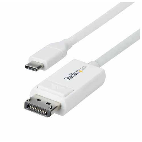 StarTech.com 6.6ft (2m) USB C to DisplayPort 1.2 Cable, Bidirectional - Câble DisplayPort - 24 pin USB-C (M) pour DisplayPort (M) - Displayport 1.2/Thunderbolt - 1.9 m - support pour 4K60Hz...