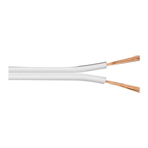 MicroConnect - Câble de haut-parleur - 1.5 mm² - fil dénudé pour fil dénudé - 50 m - blanc