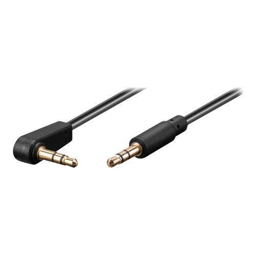MicroConnect - Câble audio - mini-phone stereo 3.5 mm mâle incliné pour mini-phone stereo 3.5 mm mâle - 1.5 m - blindé