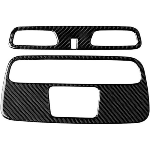Kit D'habillage De Console Centrale Garniture De Panneau De Lampe De Lecture Pour Avant Aspect Carbone,Dôme Intérieur De Lampe De Toit,Bouton De Commutation,Cadre Autocollant Pour Camaro