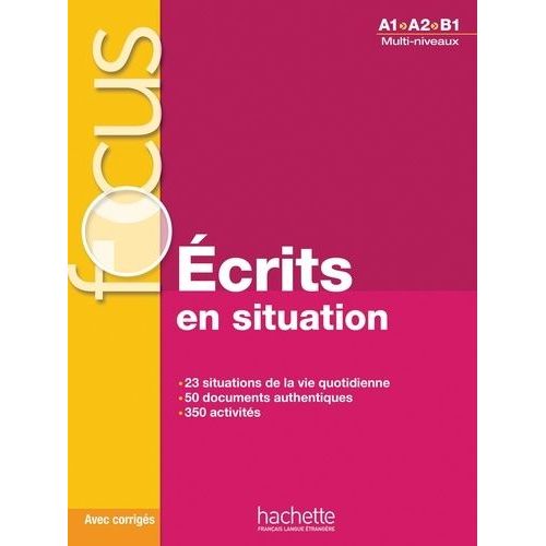 Ecrits En Situations A1>A2>B1
