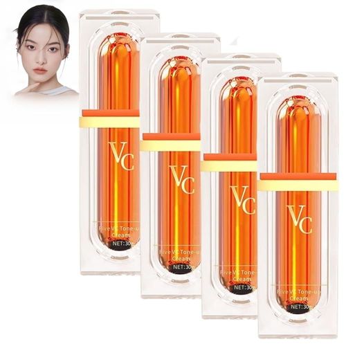 Crème De Maquillage Naturelle Multi-Vc, Crème De Maquillage Naturelle Five Vitamin C, Crème Tonifiante Five Vitamin C, Crème Visage Qhoo Five Vc, Crème De Maquillage Swarous, Crème Hydratante Sérum Vi 