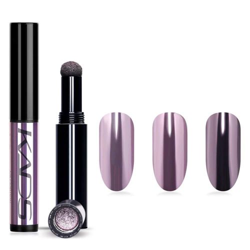 Stylo À Ongles Chromé Holographique En Titane, Poudre À Ongles Chromée, 9 Couleurs, Effet Miroir, Nail Art, Décoration D'ongles En Gel, Bâton Éponge (Btr04)