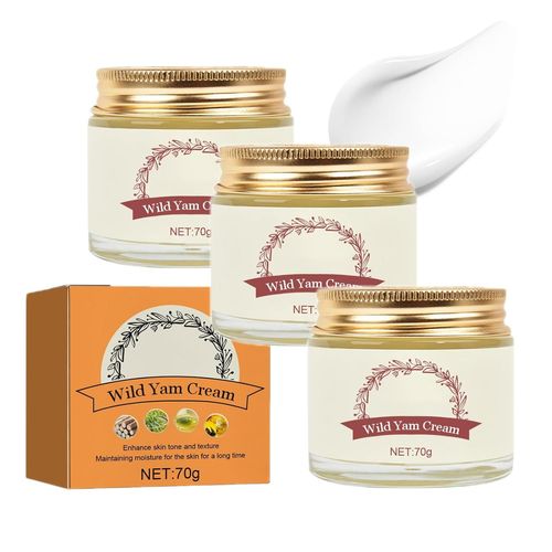 Crème D'igname Sauvage, Crème D'igname Sauvage Bio Pour Femmes, Crème Hydratante Visage À L'igname Sauvage, Texture Douce Et Hydratante, Crème Naturelle À La Racine D'igname Sauvage Pour Tous Types De 