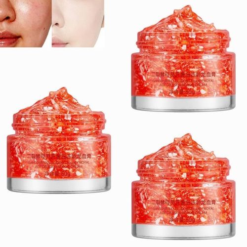 Crème Hydratante Et Raffermissante Au Sang De Dragon, 50 G De Rétinol Et De Placenta, Crème Hydratante Et Raffermissante Pour Le Visage, Teint Uniforme, Hydratante Et Raffermissante (3 Pièces) 