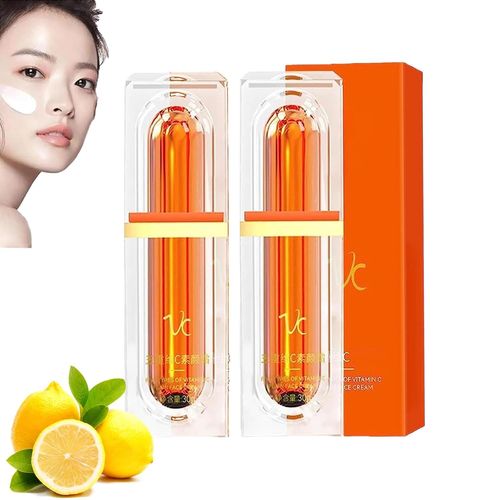 Crème De Maquillage À La Vitamine C, Crème Tonifiante À La Vitamine C Vc Five, Crème Tonifiante À La Vitamine C, Crème Hydratante Au Sérum Pour Le Visage (2 Pièces) 