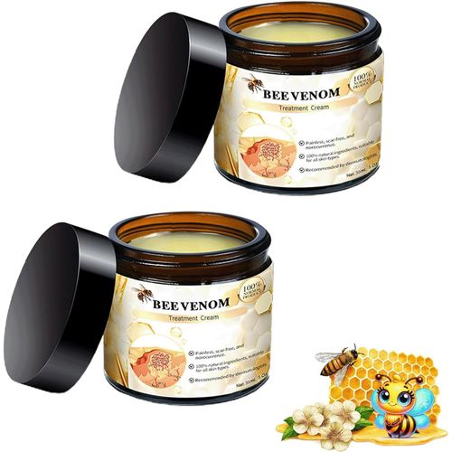 Crème De Soin Au Venin D'abeille, Crème Réparatrice Professionnelle Au Venin D'abeille, Pour Tous Types De Peau (2 Pièces)