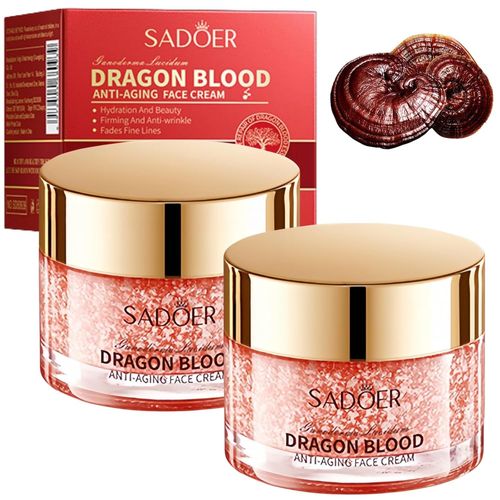 Crème Anti-Rides Au Sang De Dragon Lingzhi, Crème Visage Anti-Âge Au Sang De Dragon, Crème Visage Aux Herbes Au Sang De Dragon, Crème Anti-Âge Puissante, Crème Visage Facile Au Sang De Dragon (2)