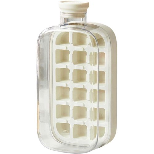 Bouteilles à glaçons avec couvercle, nouvelle bouteille à glaçons verticale 2025, bouteille d'eau à glaçons sans contact, machine à glaçons portable pour l'été, facile à presser, pour whisky, cocktail