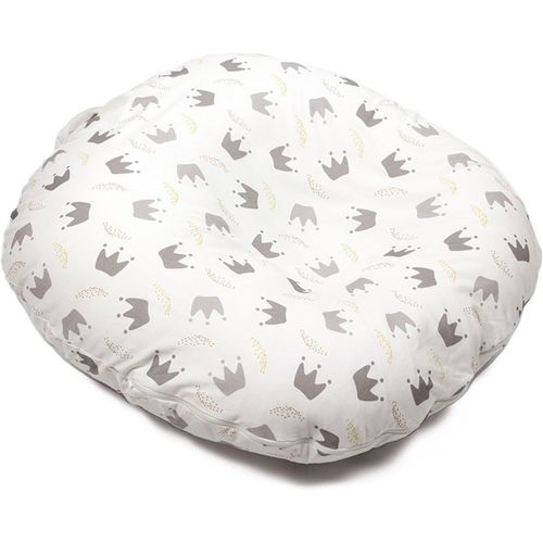 Coussin De Couchage Nid D'ange Avec Housse En Coton, Coussin De Couchage Dessin Animé, Siège De Sol Léger Et Portable Pour La Maison Et Les Voyages (Blanc)