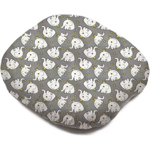 Coussin De Couchage Nid D'ange Avec Housse En Coton, Coussin De Chaise Longue Dessin Animé, Siège De Sol Léger Et Portable Pour La Maison Et Les Voyages (Gris)