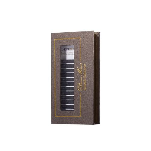 Extensions De Cils Ellipse Flat 0,20 Mm C Curl 14 Mm Noir Mat Doux Léger Cils Individuels Usage En Salon Faux Cils (C-0,20-14 Mm) 