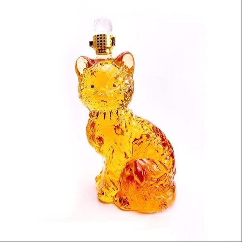 Carafe Zodiac, Carafe À Whisky Chat, Bouteille De Whisky Animal En Verre Sans Plomb, Whisky 750 Ml, Vodka, Whisky Écossais, Rhum, Cadeau Pour Amateur De Tequila