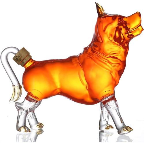 Carafe À Whisky En Verre Avec Motif Animal Du Zodiaque, 1 000 Ml, Pour Whisky, Scotch, Rhum, Tequila