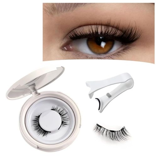 Cils Magnétiques Siare, Cils Magnétiques Siare Avec Applicateur, Cils Magnétiques Siare, Cils Magnétiques Réutilisables, Cils Magnétiques Aspect Naturel (Simple, 1 Pièce) 