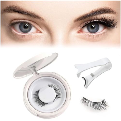 Cils Magnétiques Siare, Cils Magnétiques Siare Aspect Naturel, Cils Magnétiques Siare Avec Applicateur, Cils Magnétiques Sans Colle Ni Eye-Liner (3 Pièces, Naturel) 