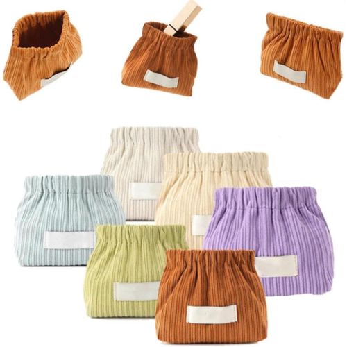 Pochette Shrapnel - Pochette portable Shrapnel, trousse de maquillage Shrapnel, sac de rangement élastique en velours côtelé, sac à rouge à lèvres en velours côtelé, sac de rangement élastique en velo
