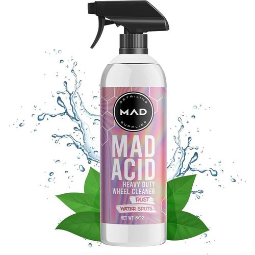 Nettoyant Vitres Mad Acid, Détachant D'eau De Douche Mad Acid, Nettoyant Jantes Tout Usage Mad, Antirouille Robuste Pour Salle De Bain, Voiture, Meubles (1 Pièce - 227 G)