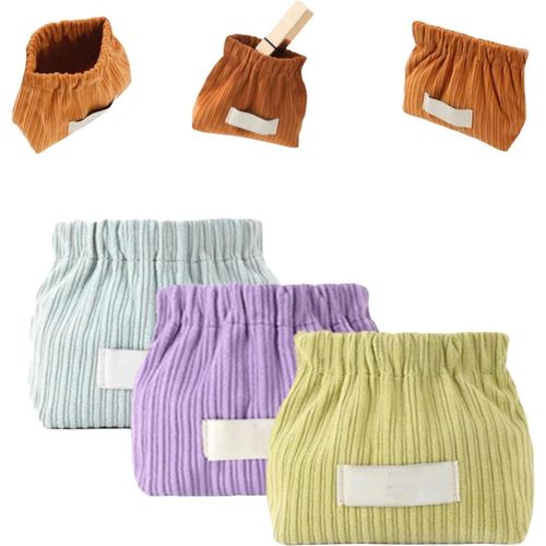Pochette Shrapnel - Pochette portable Shrapnel, trousse de maquillage Shrapnel, sac de rangement élastique en velours côtelé, sac à rouge à lèvres en velours côtelé, sac de rangement élastique en velo